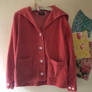 Big Bud Press Corduroy Sailor Jacket in Raspberry Sorbet